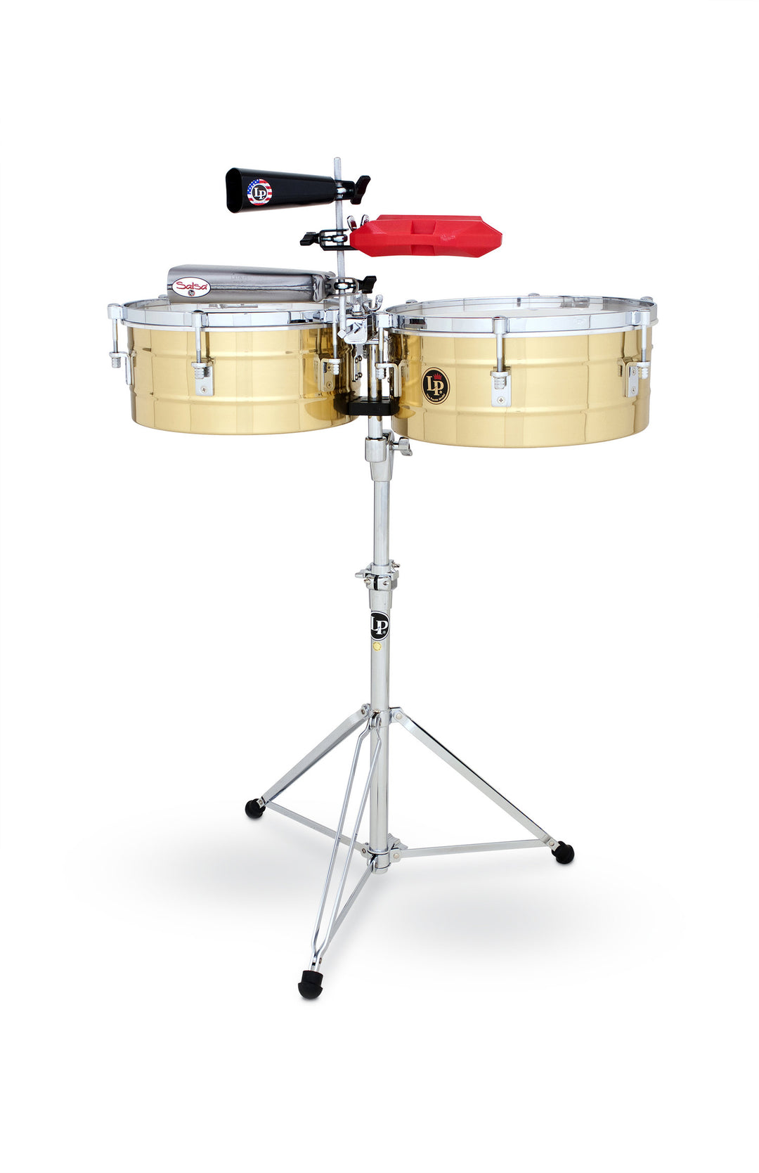 Latin Percussion timbales Tito Puente en laiton massif - 14"/15" (LP257-B)