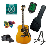 Epiphone Masterbilt Excellent Starter Kit (Antique Natural Aged Gloss )