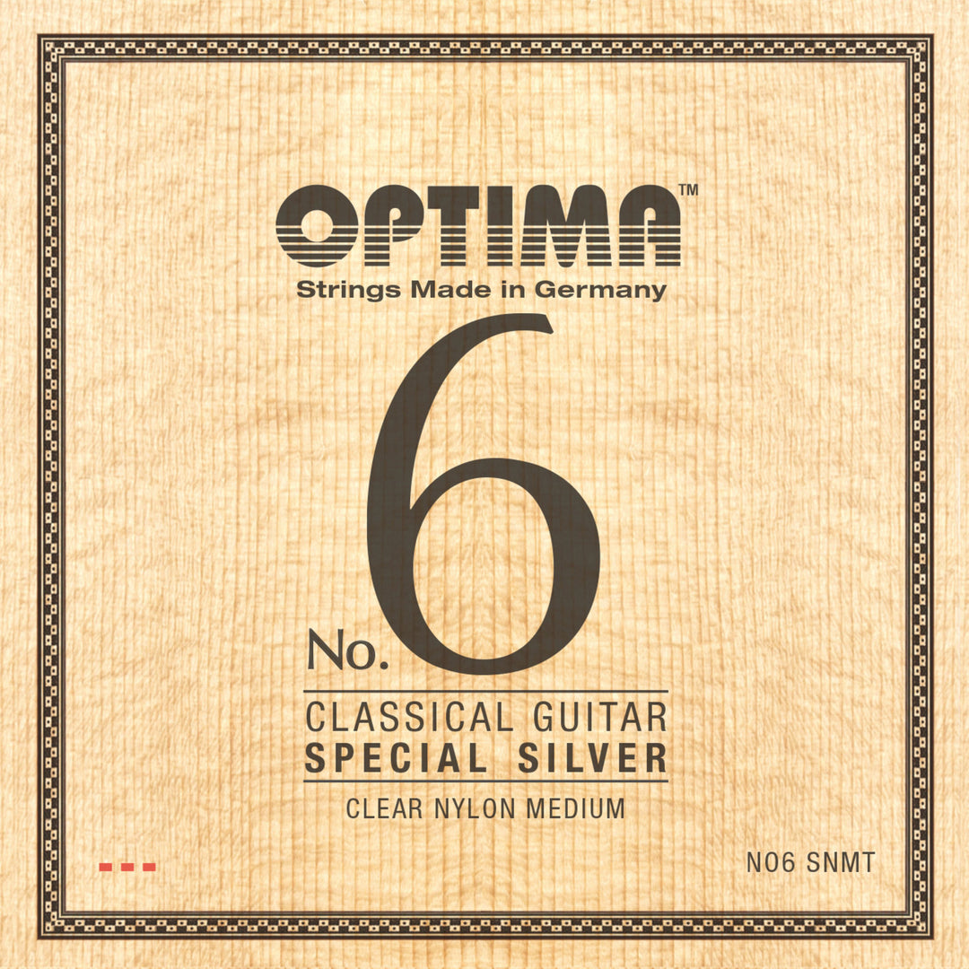 Optima Cordes pour guitare classique No. 6 Special Silver - Jeu Nylon medium (NO6.SNMT)