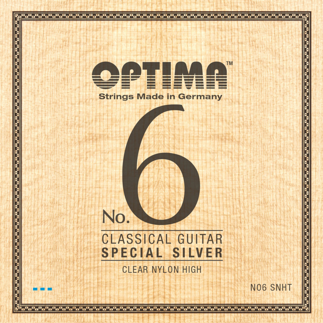 Cordes Optima pour guitare classique No. 6 Special Silver - Set Nylon High (NO6.SNHT)