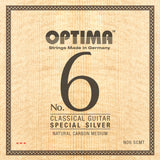 Cordes Optima pour guitare classique No. 6 Special Silver - Set Carbon medium (NO6.SCMT)
