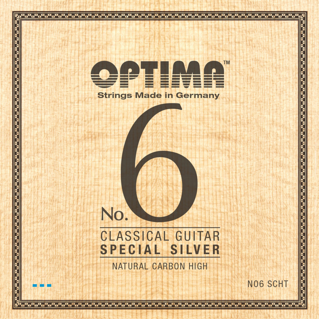 Cordes Optima pour guitare classique No. 6 Special Silver - Set Carbon high (NO6.SCHT)