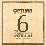 Cordes Optima pour guitare classique No. 6 Special Silver - Set Carbon high (NO6.SCHT)