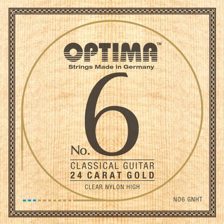 Optima Strings for classic guitar No. 6 24 carat gold - Set Nylon Gold high (NO6.GNHT)