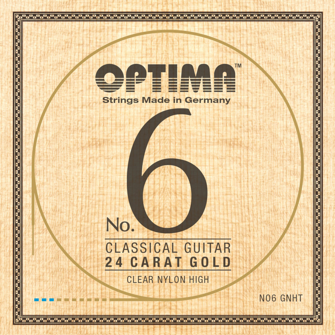 Optima cordes pour Guitares classiques No. 6 24 carat gold - Set Nylon Gold high (NO6.GNHT)
