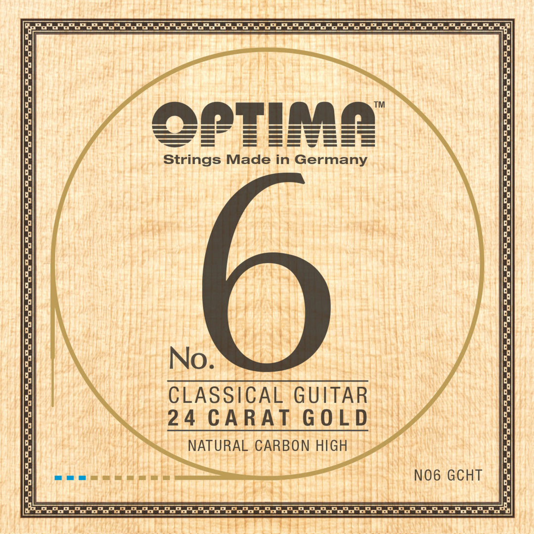 Cordes Optima pour guitare classique No. 6 24 carat gold - Set Carbon Gold high (NO6.GCHT)