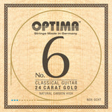 Optima Strings for classic guitar No. 6 24 carat gold - Set Carbon Gold high (NO6.GCHT)