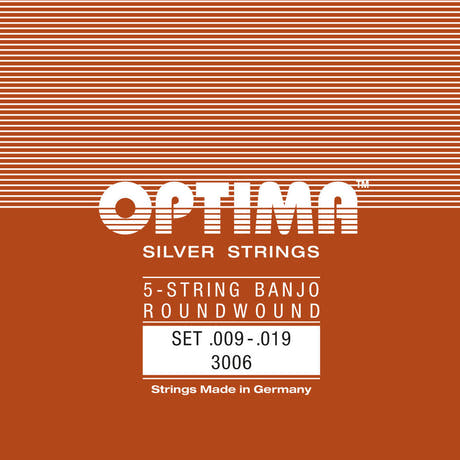 Optima 3006 jeu de cordes pour banjos à 5 cordes, boucles