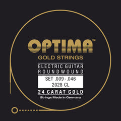 Optima Strings pour guitare électrique Gold strings à filet rond - Ensemble (2028 CL)