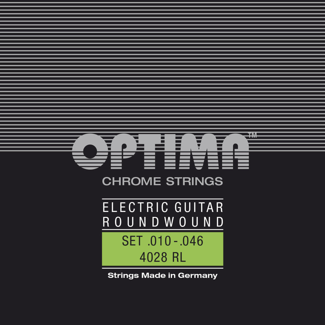 Optima Strings for E-Guitar cordes Chrome à filet rond - jeu de 12 cordes (4028.12RL)