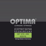Optima Strings for E-Guitar cordes Chrome à filet rond - jeu de 12 cordes (4028.12RL)