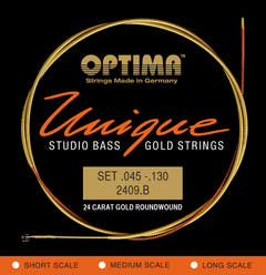 Cordes de basse électrique Optima Unique studio golden strings - 5-str. long sc. (2409B)