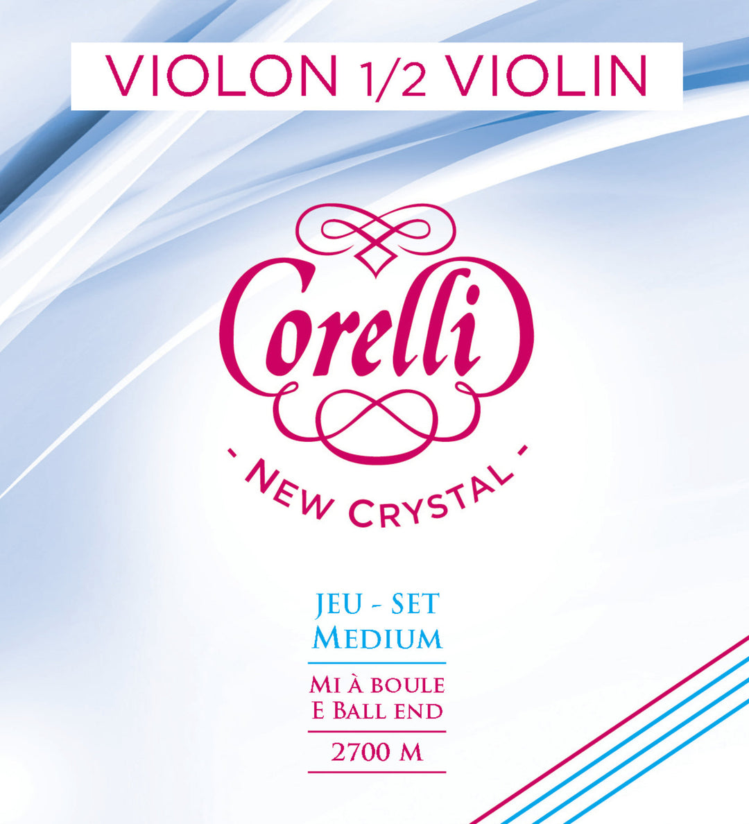 Cordes de violons Corelli New Crystal - Set 1/2 (2700M)