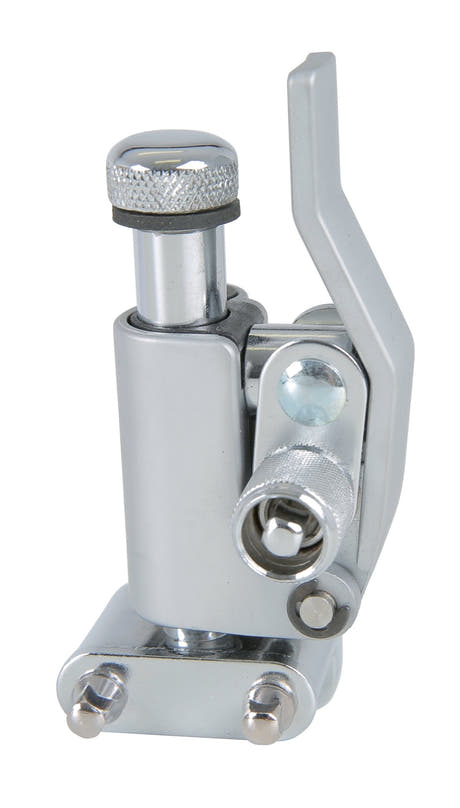Nickel Drumworks déclencheur de caisse claire, chrome satiné, entraxe de 22 mm