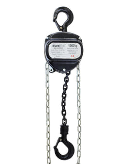 Eurolite Palan à Chaîne 6M/1.0T (Noir)