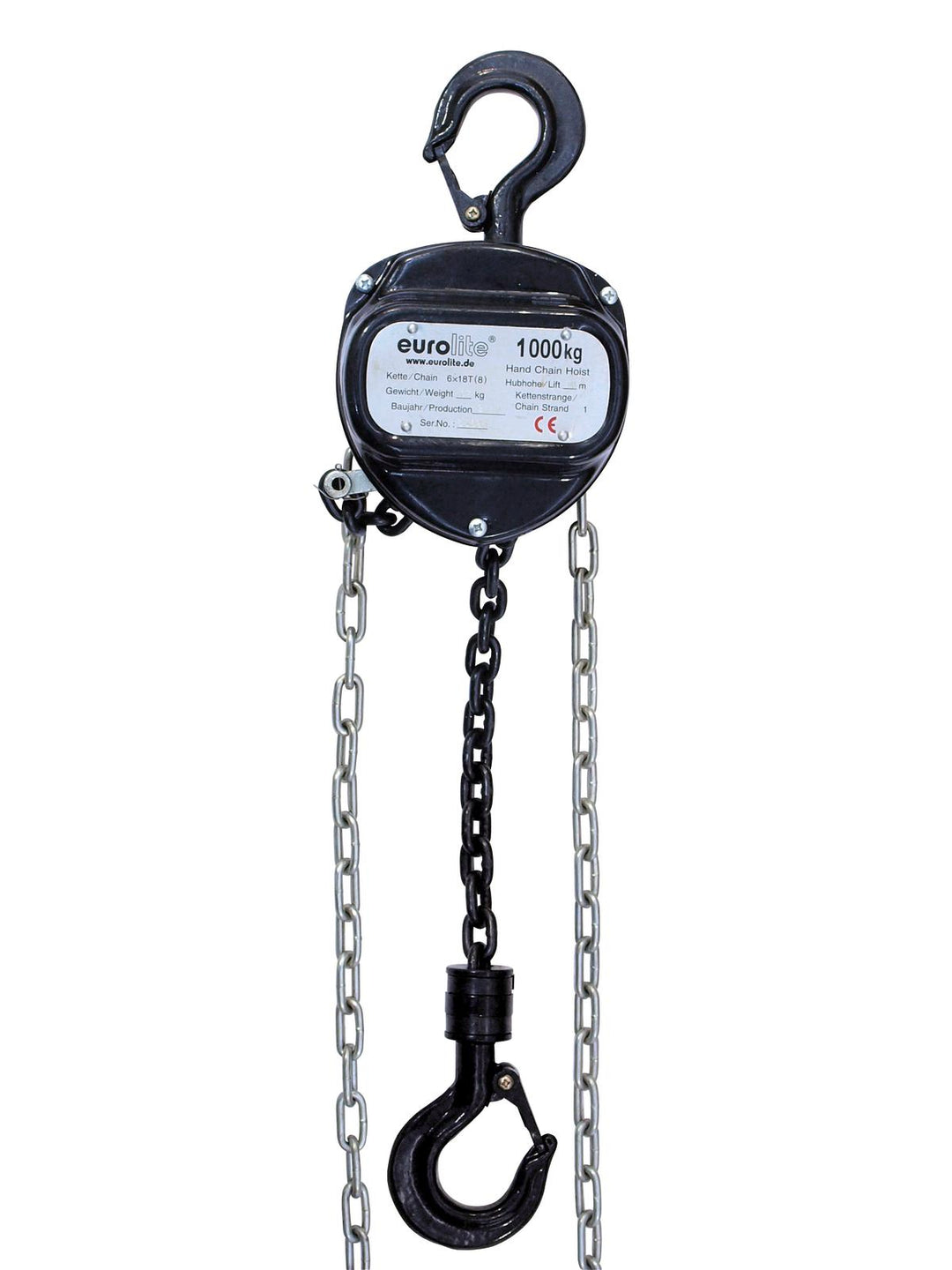 Eurolite Palan à chaîne 10M/1.0T (Noir)