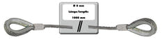 Câble en acier EUROLITE 1000x6mm argenté avec cosse