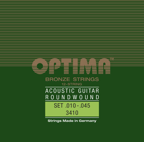 Optima 1727.12EL Bronze strings pour guitare western à 12 cordes