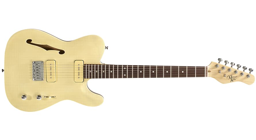 Guitare électrique semi-hollow Michael Kelly 59 Thinline, Flame Maple