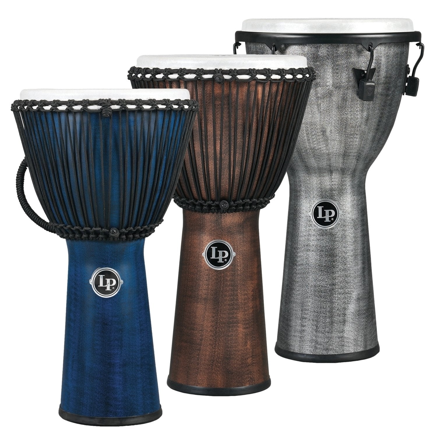 Latin Percussion Djembe World Beat FX Rope Tuned - Gray (LP724G)
