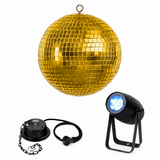 Boule à facettes Marconi Or (30 cm) Bundle