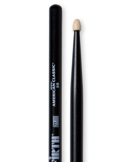 Vic Firth 5B Baguettes de Baterie (Sort)