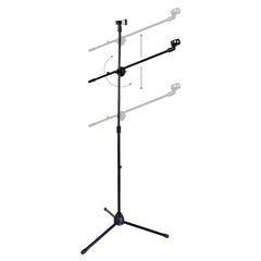 NN M2 stand double pour microphones avec perche pour 2 microphones