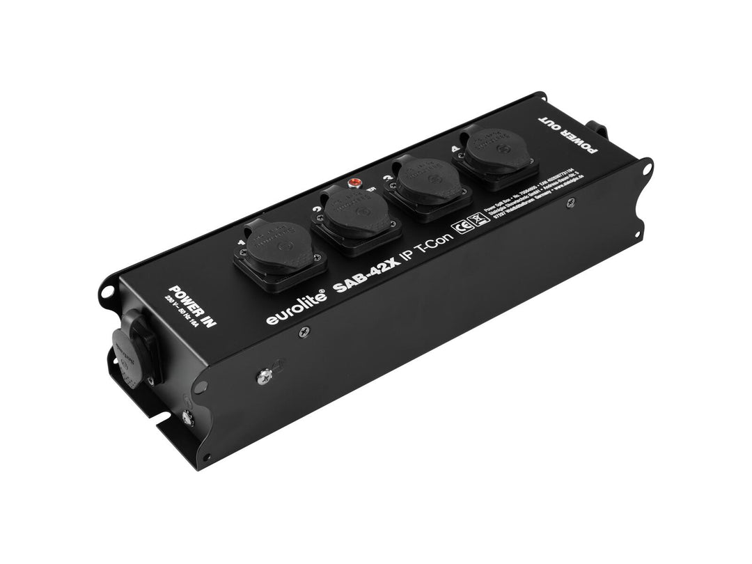 EUROLITE SAB-42X IP Boîtier répartiteur d'alimentation en T
