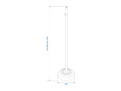 OMNITRONIC Pied de microphone 85-157cm noir