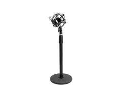 OMNITRONIC MSP-1 Pied de microphone avec suspension antichoc et filtre anti-pop