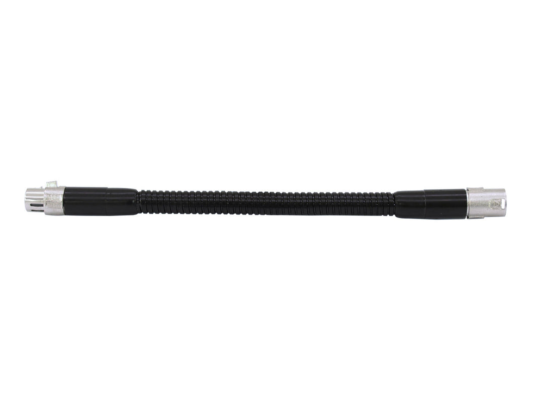 OMNITRONIC col de cygne noir XLR/XLR, 47cm