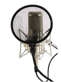 OMNITRONIC Filtre anti-pop pour microphone, noir