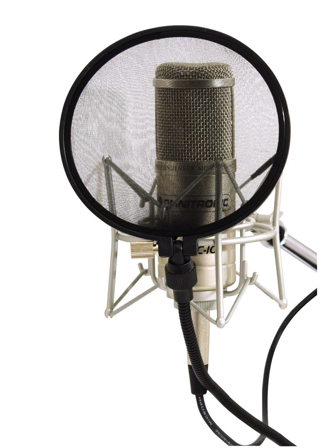 OMNITRONIC Filtre anti-pop pour microphone, noir