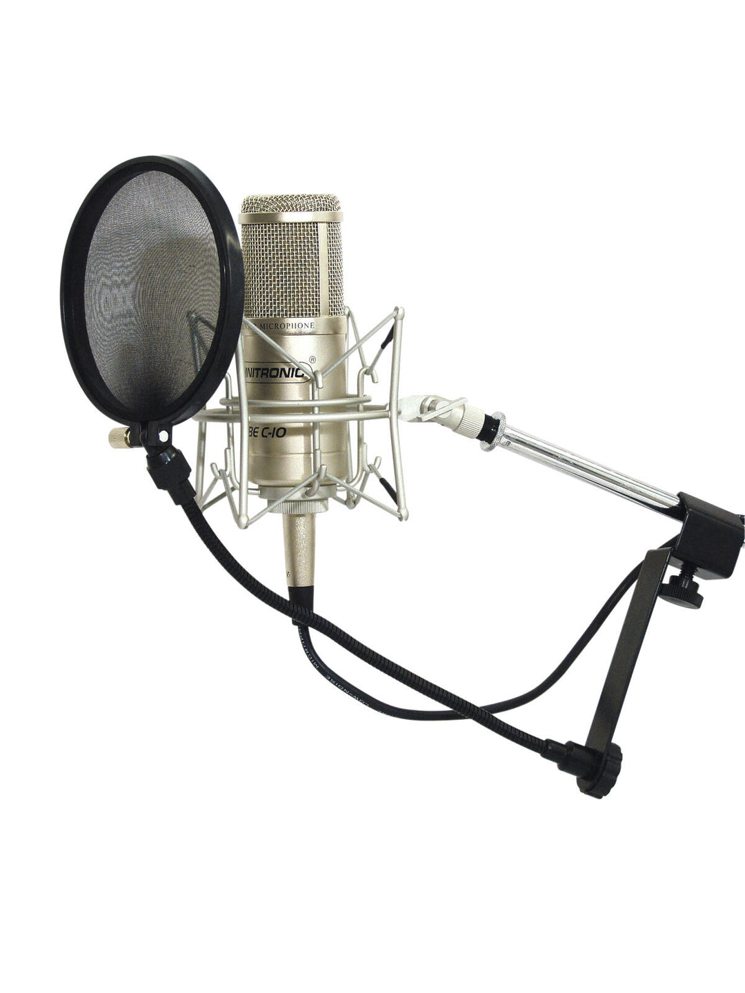 OMNITRONIC Filtre anti-pop pour microphone, noir