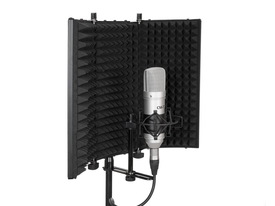 OMNITRONIC AS-03 système absorbeur pour microphone, pliable