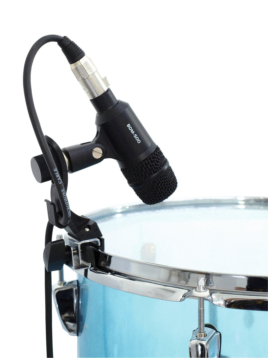 OMNITRONIC Support de microphone pour batterie