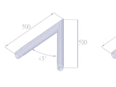 ALUTRUSS SINGLELOCK SPAC-19 QUICK-LOCK Angle 45°