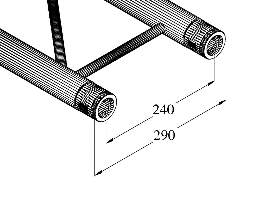 ALUTRUSS BILOCK BQ2-210 poutre transversale à 2 voies