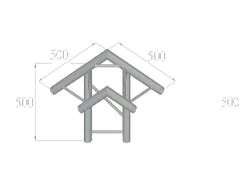 ALUTRUSS BILOCK BQ2-PAL31H Angle 3 voies 90°