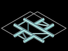 ALUTRUSS BILOCK BQ2-PAC41H Pièce en croix à 4 voies