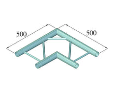 ALUTRUSS BILOCK BQ2-SPAC21H Angle 2 voies 90° bk