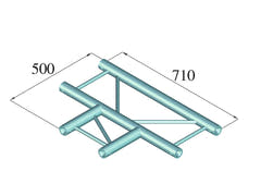 ALUTRUSS BILOCK BQ2-SPAT35H pièce en T à 3 voies 90° bk
