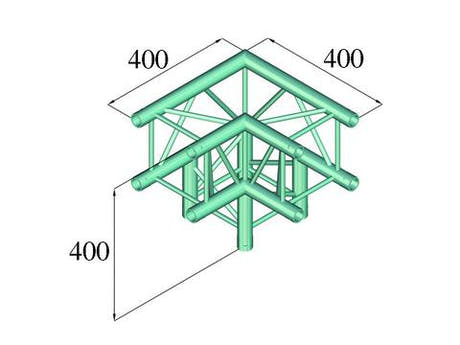 Alutruss DECOLOCK DQ4-PAL30 Angle 3 voies (90°)
