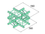 Alutruss DECOLOCK DQ4-PAC41 Pièce en croix 4 voies