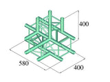 Alutruss DECOLOCK DQ4-PAT42 Pièce en T 4 voies