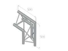 ALUTRUSS TRILOCK E-GL33 C-24 angle à 2 voies 90° /\