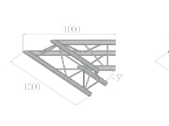 ALUTRUSS TRILOCK 6082AC-19 Angle 2 voies 45°