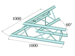 ALUTRUSS TRILOCK 6082AC-20 Angle à 2 voies 60°