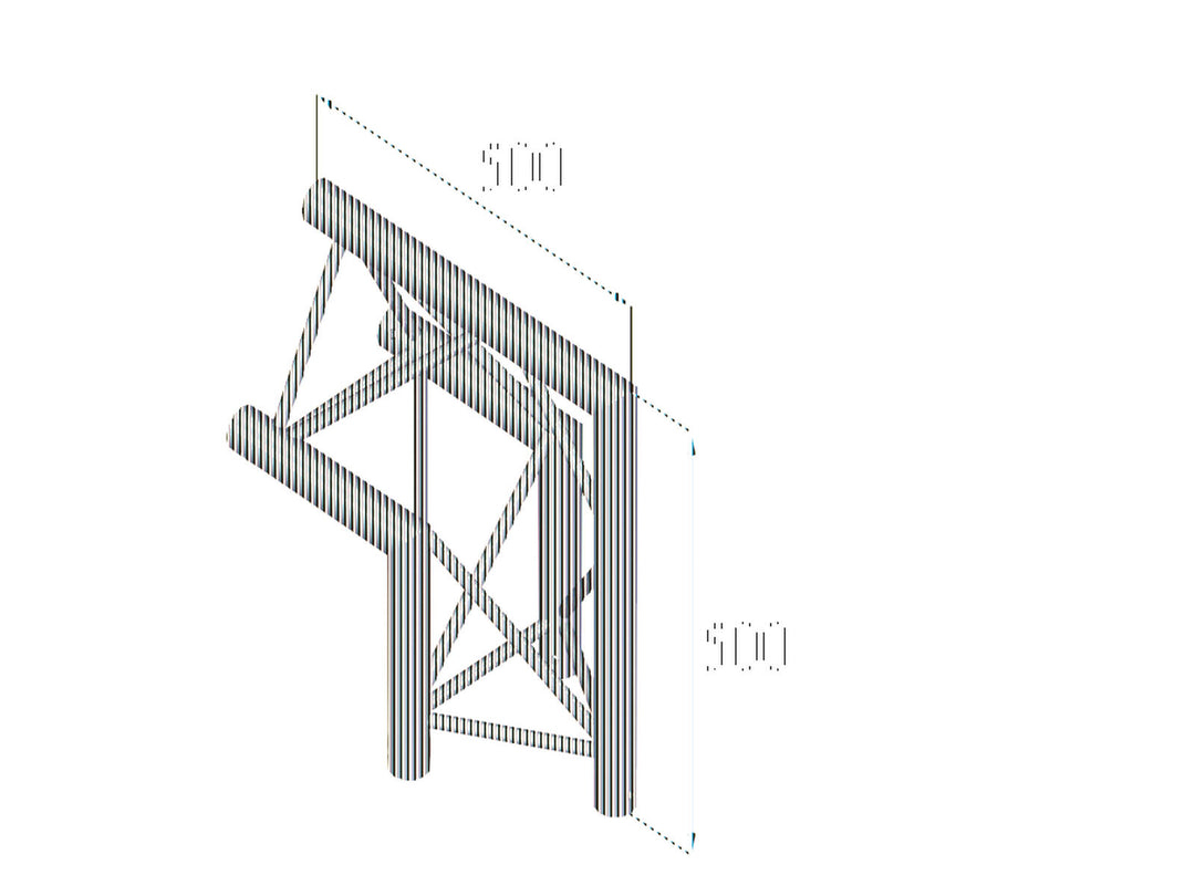 ALUTRUSS TRILOCK 6082AC-24 pièce d'angle 2 voies 90° /\
