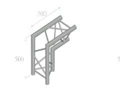 ALUTRUSS TRILOCK 6082AC-25 Équerre à 2 voies 90° \/